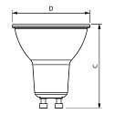 Philips LEDspot PAR16 MASTER VALUE DTW 5.5-80W GU10 927 36° GLASS Dim-To-Warm PAR16 clair GU10 5
