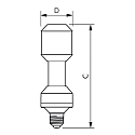 Philips Lampe LED MASTER LED TRUEFORCE ROAD  SON-T IF 727 horizontal, on/off E27 34W 5400lm 2700K CRI 70 