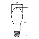 Philips Lampe LED MASTER LED HPL commutable E40 33,5W 6000lm 4000K 300° CRI 80 