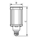 Philips Lampe LED TrueForce LED HPL E27 28W 4000lm 4000K 360� CRI 80 