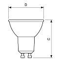 Philips Lampe � r�flecteur LED MASTER LEDspot Value GU10 4,9W 380lm 4000K 60� CRI 90 gradable