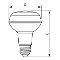 Philips Lampe LED CorePro LEDspot R80 E27 8W 735lm 2700K 36� CRI 80 