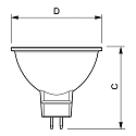 Philips Lampe � r�flecteur LED MR16 CorePro LEDspot GU5.3 7W 660lm 4000K 36� CRI 80 
