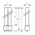 Philips Lampe � d�charge TUV PL-L HO 1CT/25, 4P 2G11 35W