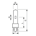 Philips Lampe � d�charge MSR 1CT/3 G22 1200W 104000lm 7200K 
