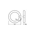 RADIUM LED forme tubulaire ESSENCE RL-T9 C22 EM G10q 12W 1200lm 4000K 140� CRI >80