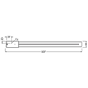 RADIUM Lampe LED ESSENCE LONG RL-LONG55 840/2G11 UN commutable terne 2G11 25W 3250lm 4000K 140� CRI >80  mat