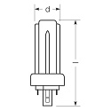 RADIUM Lampe compacte � LED ESSENCE TRIO26 830 (RALUX TRIO RETROFIT) commutable terne G24d 10W 1240lm 4000K 280� CRI >80  mat