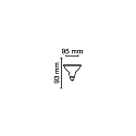 RADIUM Spot de LED PAR20 STAR PAR20 DIM WFL E27 7W 350lm 2700K 36° CRI 90-100 gradable
