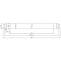 RADIUM LED tube T8 DC-TUBE LED T8 NEO 18 865/G13 DALI controllable, current constant, with splinter protection matt G13 6