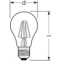 RADIUM Ampoule à filament forme standard ESSENCE KLASSIK A75 840/C commutable A60 clair E27 7,8W 1055lm 4000K 330° CRI >80 
