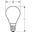 RADIUM Ampoule � filament forme de gouttes STAR DROP D40 DIM 940/F P45 terne E14 3,4W 470lm 4000K 300� CRI >90 gradable