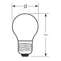 RADIUM Ampoule � filament forme de gouttes STAR DROP D40 DIM 930/F P45 terne E27 3,4W 470lm 4000K 300� CRI >90 gradable