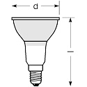 RADIUM LEDspot PAR16 STAR PAR16 DIM 927/36� PAR16 clair E14 4,8W 350lm 2700K 36� CRI >90 gradable