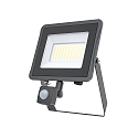 Projecteur STAR 5000/840 BK SENSOR avec capteur, inclinable, commutable IP65, noir 