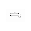 RADIUM accessories profile cover COVER MEDIUM F 26/5/C2 - 2M / BLACK mechanical, flush, black 201cm