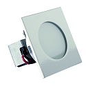 Luminaire d'encastrement mural  LARA V2 angulaire IP40, scintillant, blanche 