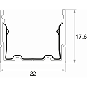 Rutec Profil VARDAflex ECO AC, aluminium