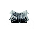 Connecteur direct VARDAFLEX 1CM - PUSH SPACE 2 pôles, noir, transparent