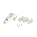 Alimentation VARDAFLEX 0.8CM - PUSH lot de 3, 2 p�les, mat, transparent