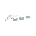 Connecteur direct VARDAFLEX 0.8CM lot de 3, 2 p�les, mat, transparent