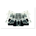 Connecteur direct VARDAFLEX 0.8CM - PUSH 2 p�les, mat, transparent