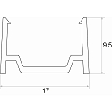 Rutec Profil de support VARDAFLEX COB RGB / RGBWW SAUNA PLUS, transparent
