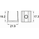 Rutec mounting bracket VARDAFLEX ECO AC, white