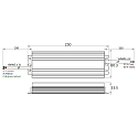 Rutec LED power supply 24V, 70-199.2W DIM, IP67