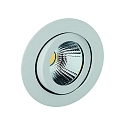 Lumière encastrée TALU LED rond, pivotant IP20, blanc mat 735lm 3700-4300K