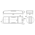 Rutec Projekt Panneau � LED 620X620MM DALI TW contr�lable par DALI, Tunable White, UGR < 19, gradable 38W 4100lm 3000-6000K 120� CRI >80