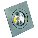 Plafonnier ext�rieur CIRDAN COB rigide, carr� IP55, acier inoxydable gradable
