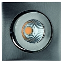 recessed luminaire RINCA COB swivelling, rotatable, current constant IP20, brushed iron dimmable 8W 694lm 2700K 25° CRI 90-100
