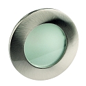 Plafonnier encastr� CALINA COB rond, rigide IP54, acier inoxydable bross�, opale gradable
