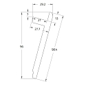 Rutec Projekt Mousse de support PU VOUTE 9.7X2.9 / 2M, blanche