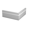 corner connector SOCKET PROFILE PFG400 corner outside, silver