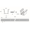 Rutec Projekt collar profile VARDAFLEX NEON SVQ/TVQ - 2M, aluminium