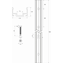 Rutec Projekt profile VARDAFLEX PLATIN 272� TVQ - 2M, aluminium
