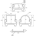 Rutec Projekt Profil en U FLAT 23/12 - 2M plat, aluminium anodis�