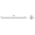 Planchette lumineuse VARDAFLEX NINQE PLUS - FRIDGE&FREEZER - 325MM rigide, commutable IP54