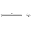Rutec Projekt light bar VARDAFLEX NINQE PLUS - FRIDGE&FREEZER - 625MM rigid, switchable IP54, white  6W 728lm 5800K 120� CRI >80 62.5cm