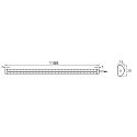 Rutec Projekt light bar VARDAFLEX NINQE DOUBLE - FRIDGE&FREEZER - 1180MM rigid, switchable IP54, white  22W 2580lm 5800K 180� CRI >80 118cm