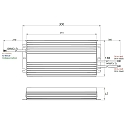 Rutec Projekt LED driver 600W ACTIVE PFC voltage constant, switchable, aluminium
