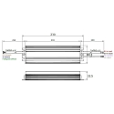 Rutec Projekt DALI dimmer DALI-2 DT6 24VDC 199W SINGLE COULOUR with open cable, 1 channel, aluminium
