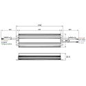 Rutec Projekt DALI dimmer DALI-2 DT6 24VDC 100W SINGLE COULOUR with open cable, 1 channel, aluminium