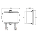 Rutec Projekt Driver de LED 350MA / 10.5W-16.8W / ACTIVE PFC courant constant, dimmable, noir