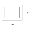 Rutec Projekt Ecran tactile LCD RGB DMX TOUCHSCREEN version pour montage encastré, RGB, 5 canaux