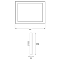Rutec Projekt Ecran tactile LCD RGB DMX TOUCHSCREEN 5 canaux, Sortie du signal de commande DMX