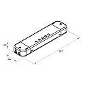 Rutec Projekt Variateur ENOCEAN DIMM-ACTOR 12V (96W) / 24V (192W) constante de tension, 4 canaux, noir
