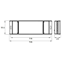 Rutec Projekt dimmer DMX 512 ACTOR / 350MA / 960W / 5 COLOUR 4 channel, DMX controllable, blue